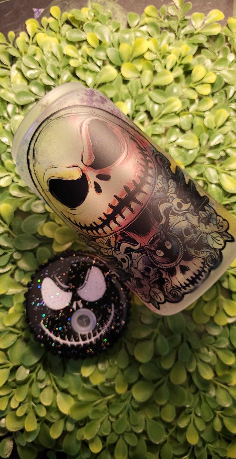 Jack the skeleton can glass