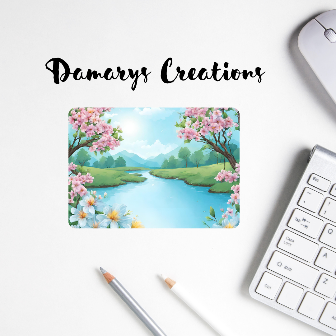 Blue river Mouse pads