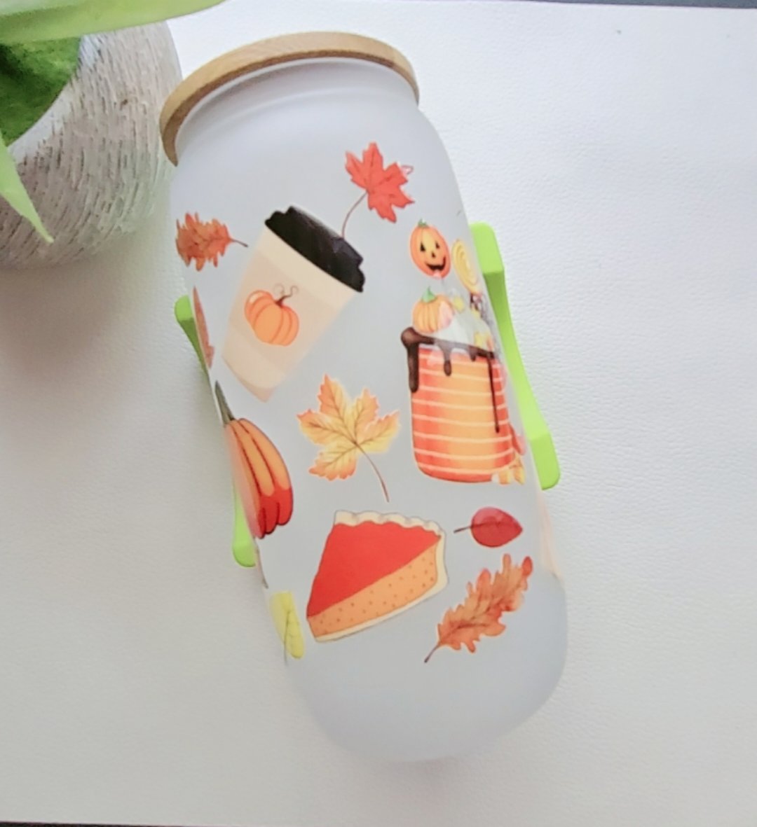Fall Glass can