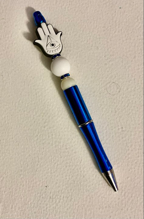 EVIL EYE WHITE AND BLUE
